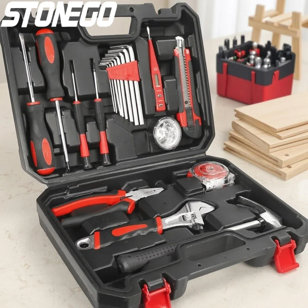 

Набор профессиональных инструментов для авторемонта из 108 предметов: комбинированные отвертки, гаечные ключи, удобный ящик для инструментов