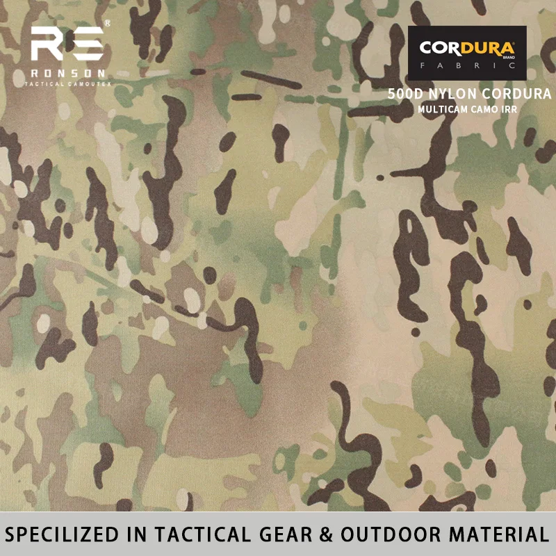 500D Nylon Cordura MC Tactical Backpack Flame Retardant Water-Resistant PU Coated Military Rucksack for Camping Gear IRR