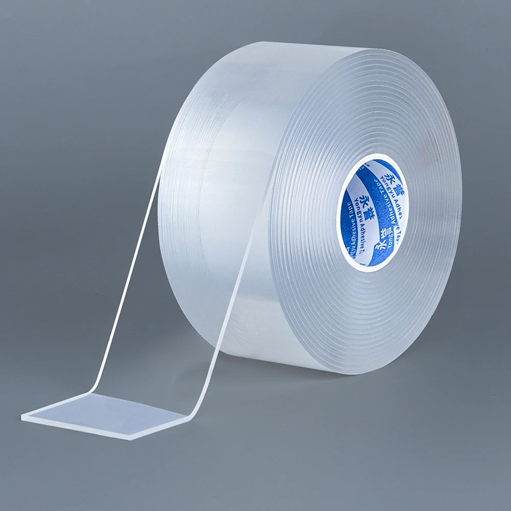 Double Sided Tape Heavy Duty, Extra Large Nano Double Sided Adhesive Tape, Clear Mounting Tape Picture Hanging Adhesive Strips