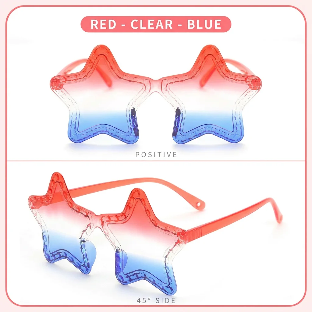 Pc Sunglasses For Kids Gradient Unique Shaped Sunglasses Kids One-Piece Sunglasses Novelty For Party Gatherings Outdoor Travel
