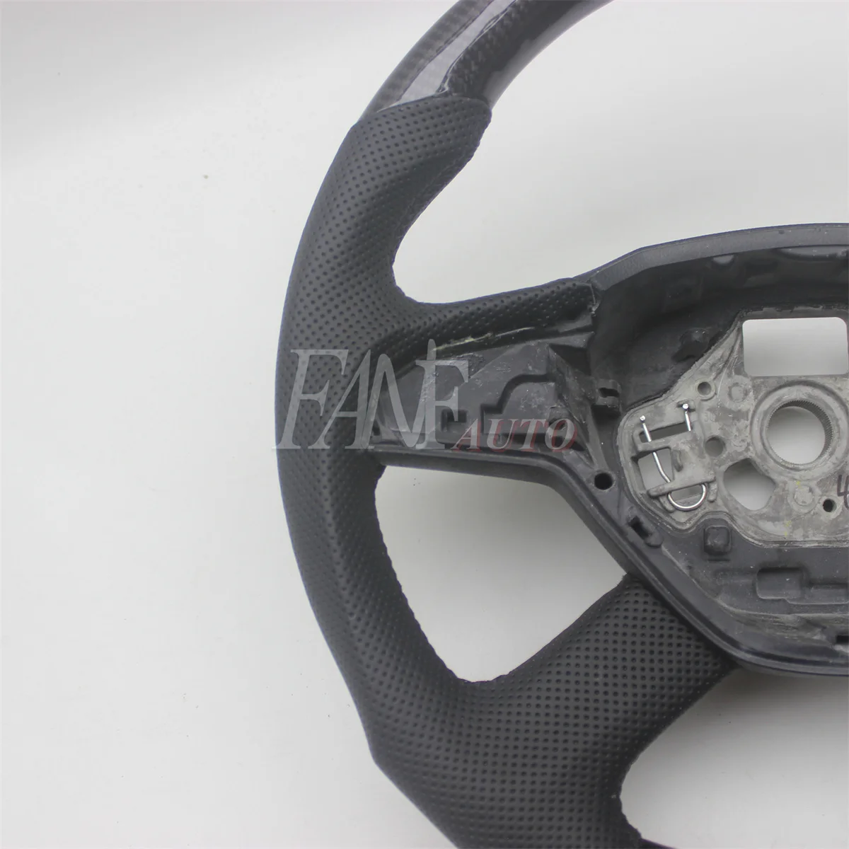 Replacement Real Carbon Fiber Steering Wheel with Leather for Skoda Octavia 2006-2020