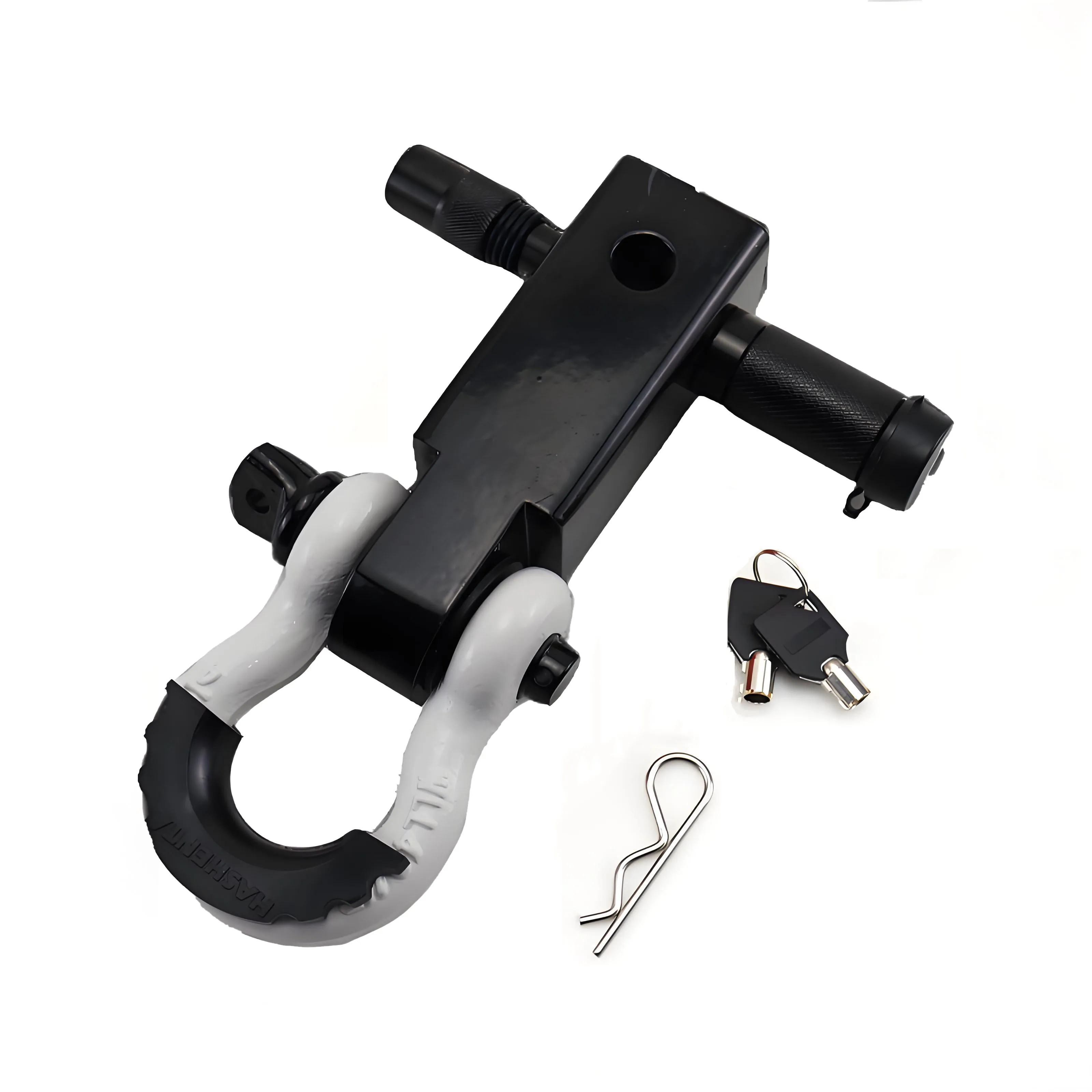 HASHENTA  Anti-Theft Shackle Hitch Receiver 2 Inch 3/4