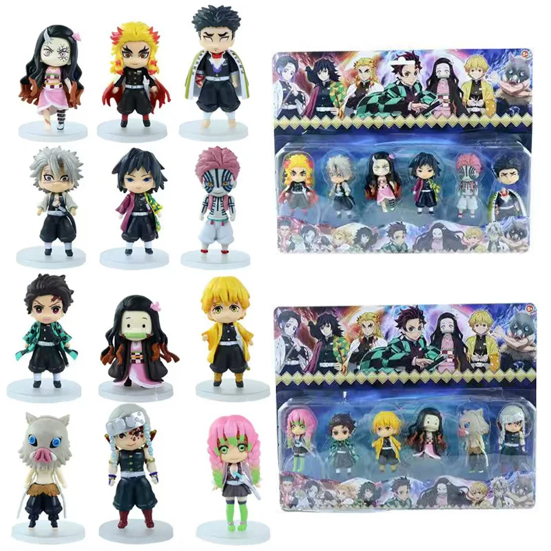 

Фигурка из аниме «Истребитель демонов»: Танджиро Камадо и Нэзуко, креативная персонализированная статуэтка, модель, украшение, сюрприз-подарок