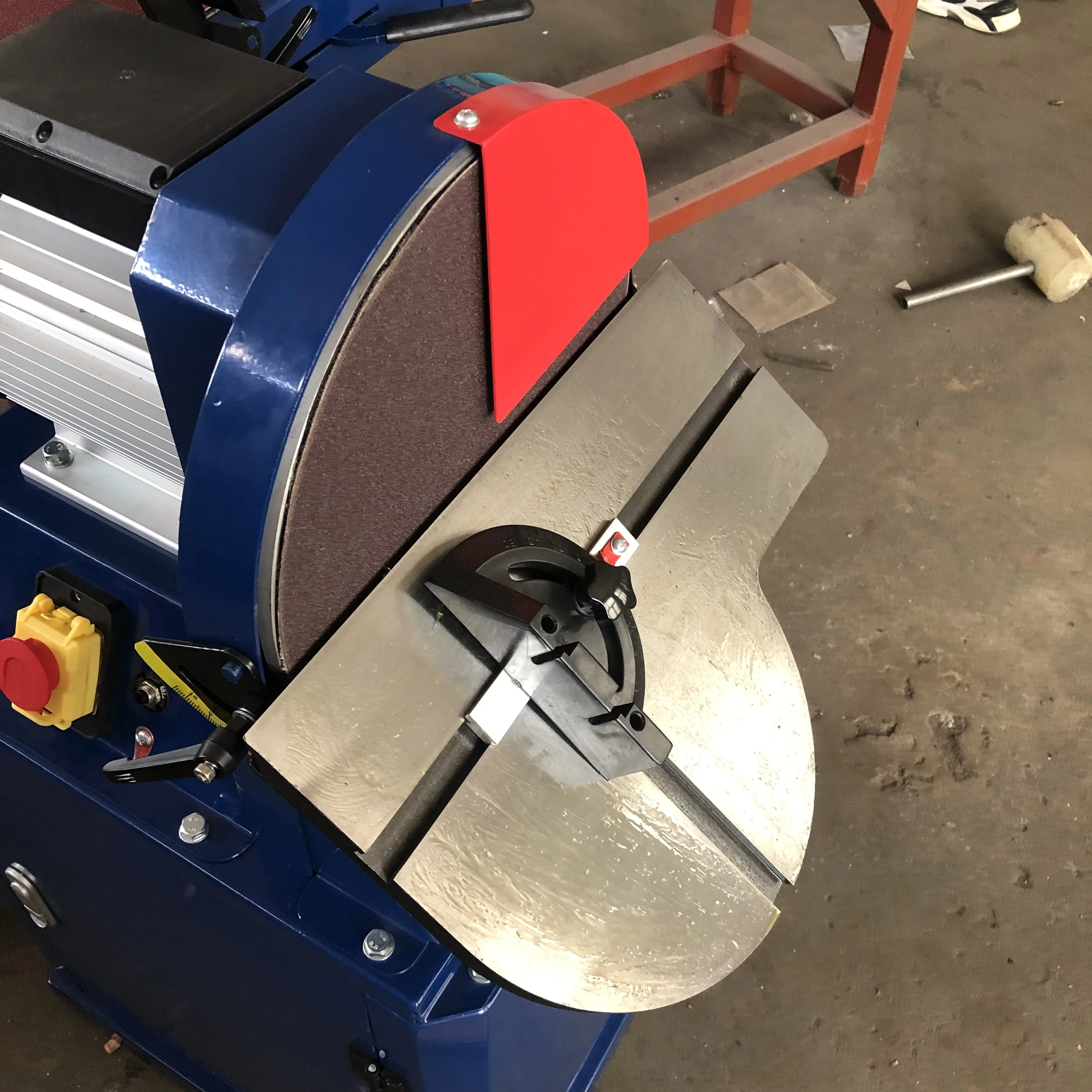 Dual Workbenches Horizontal Vertical Bench Carpentry Disc Belt Sander 1.1kW Motor Dual Dust Extraction Ports Edge Banding