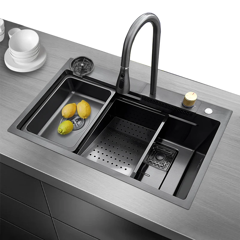 Custom Optional Accessories Functional Kitchen Sink Multifunctional Stainless Steel Sink