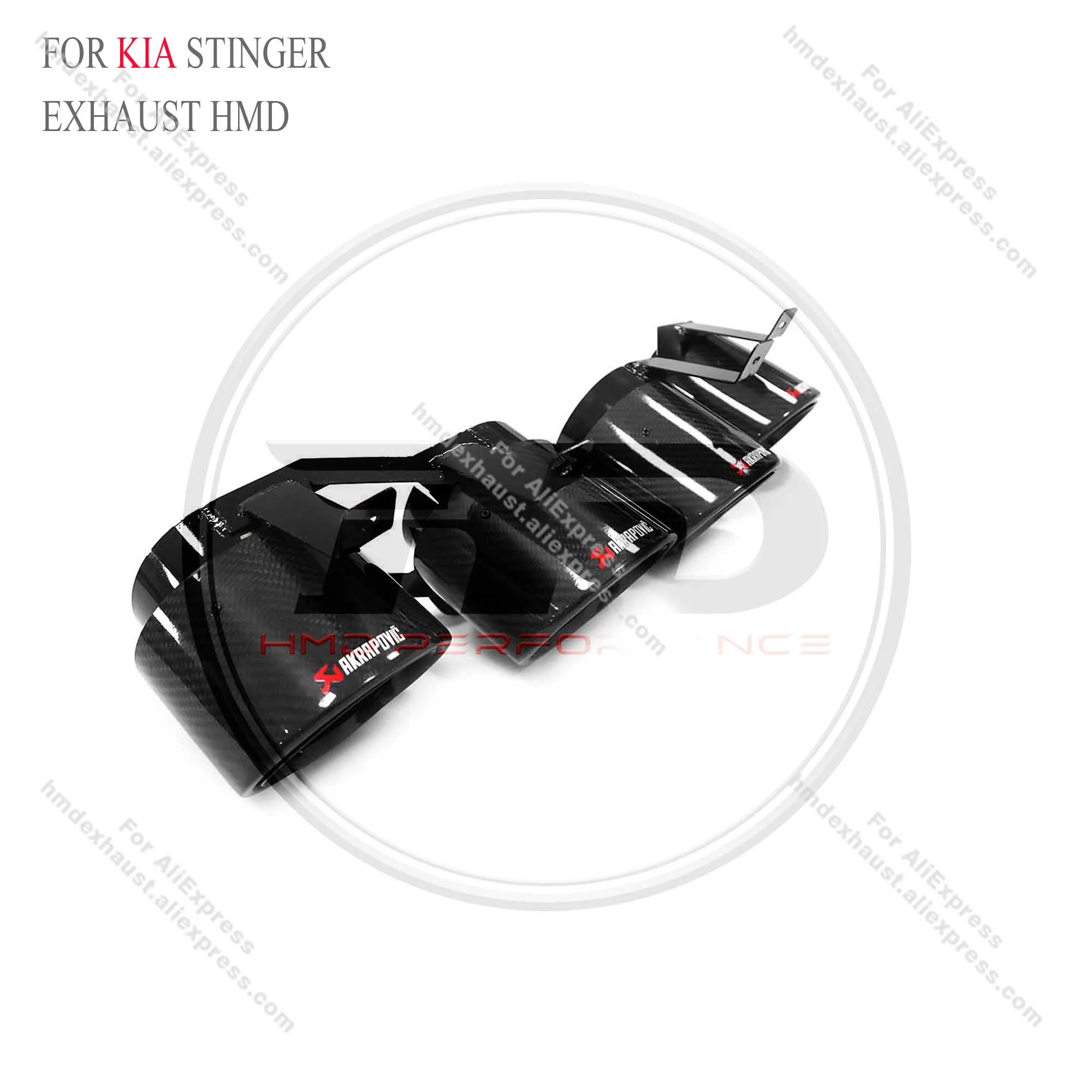 HMD’s exclusive customized fashionable carbon fiber tips for Kia Stinger 21+ exhaust tips