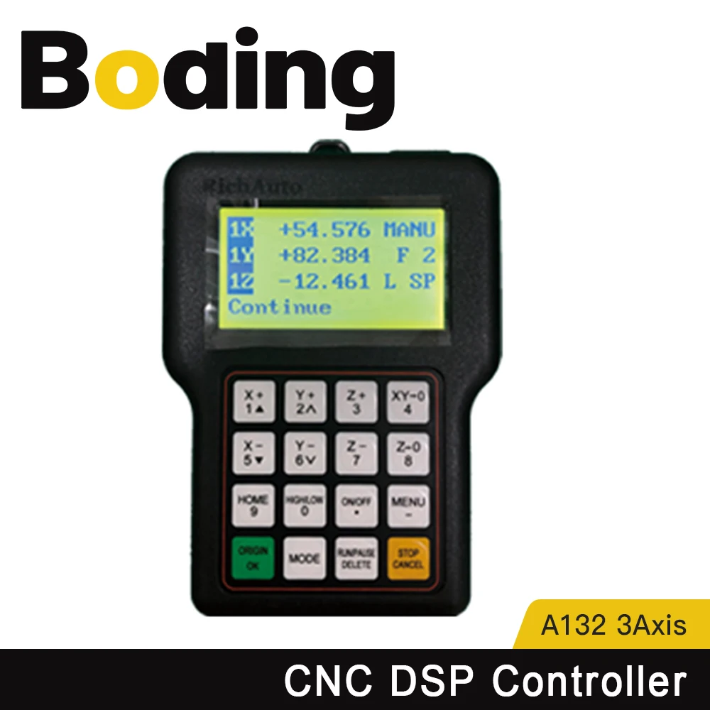 

BODING RichAuto CNC Controller DSP A132 3Axis for Turning & Carving Lathe Motion Control System