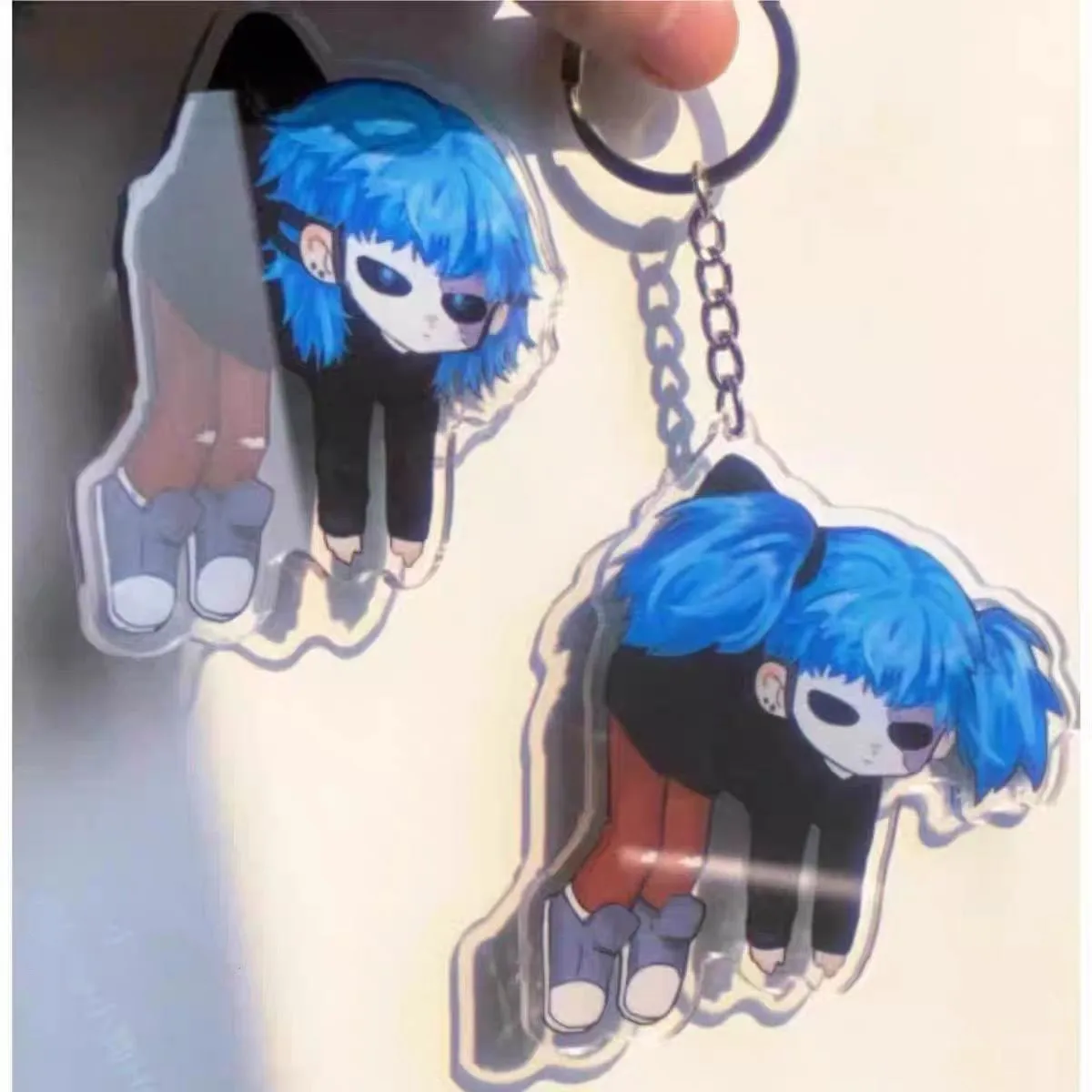 Женский брелок для ключей с подвеской в виде лица