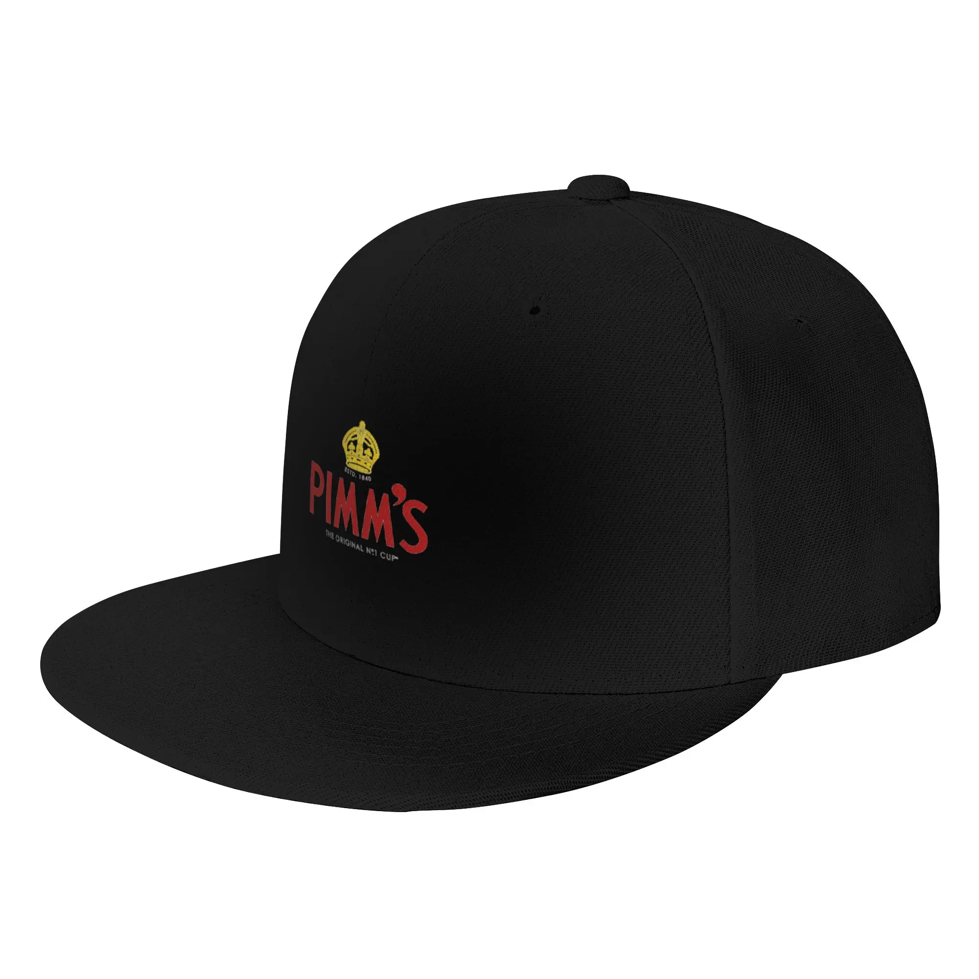 Fashion Classique The Originale Pimms Logos Estd 1840 Flat Brim Sun Hat  Travel Caps For Men