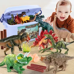 Simulation Jurassic Dinosaur Action Figures Dino Park Pterodactyl Tyrannosaurus Rex Model Decoration Toys Kids Gift With Box
