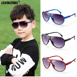 Mode Kinder Sonnenbrille Sommer bunte Brille Rahmen Mädchen Jungen Brille für Kinder UV400 Baby Spiegel Sonnenbrille