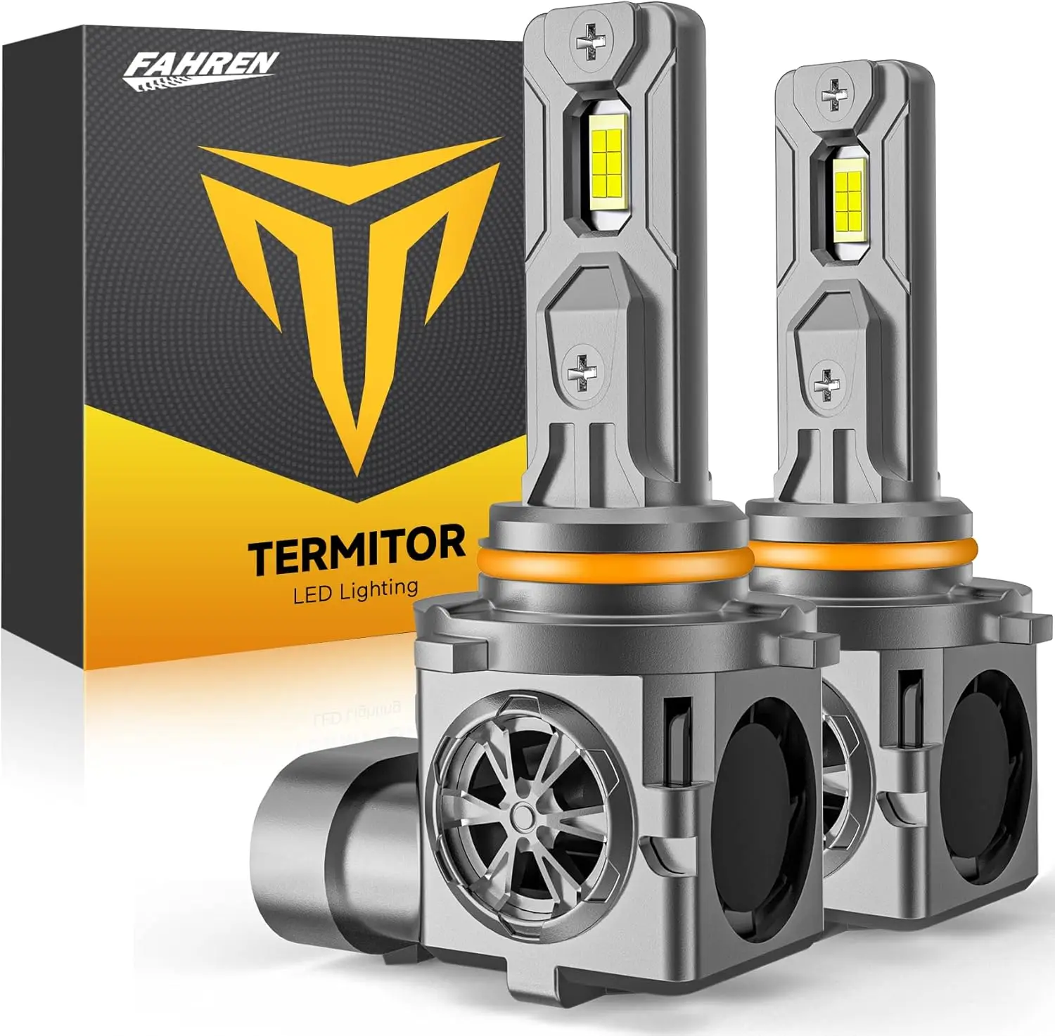 

2 шт. светодиодные лампочки 9005 HB3, 95000LM 13X Super Brighter, галогенный размер 1:1, 6500K с охлаждающим вентилятором, комплект Plug and Play Light