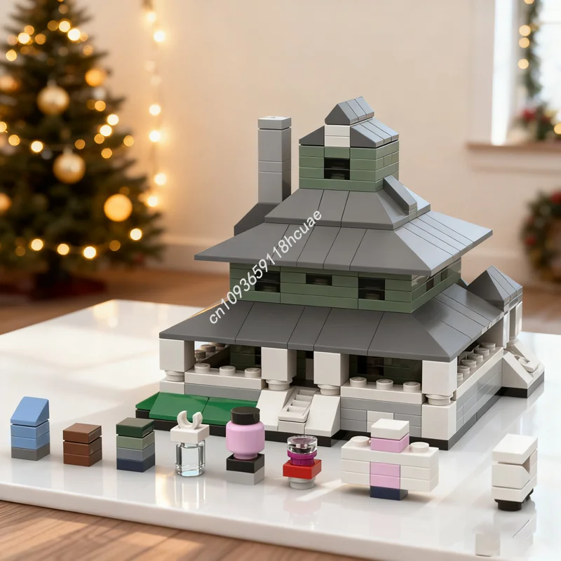 

377pcs MOC Regular Show Pop S House Microscale Model Building Christmas Gifts Blocks Toy Architecture Assemble DIY Idea