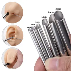 1PC 361L Surgical Steel Piercing Receiver Needle Receiving Tube Body Jewelry Holding Piercing Tattoo Supplies Microblading Tools