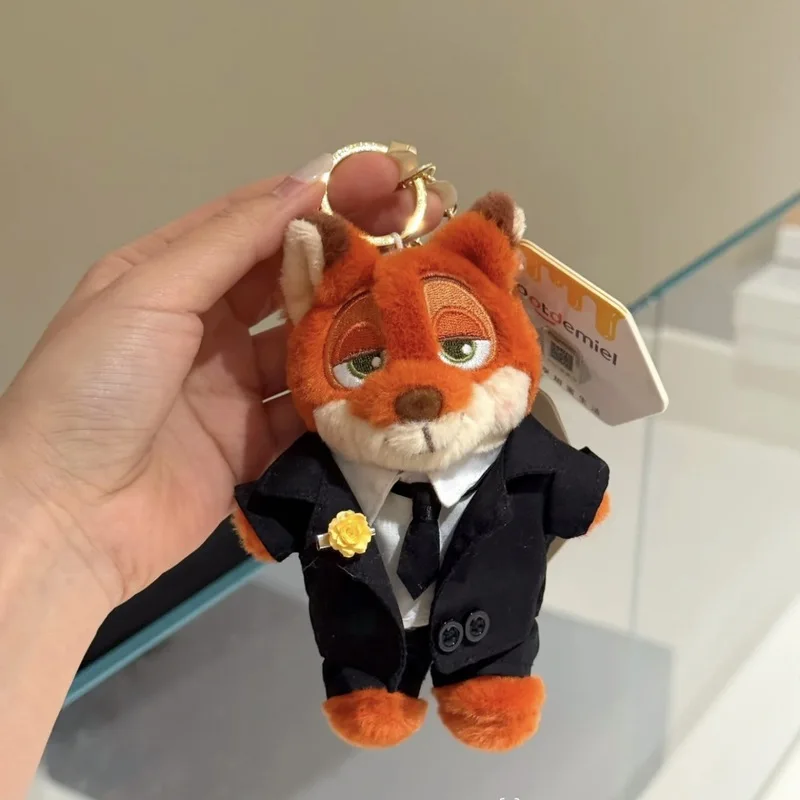 จี้กระเป๋าตุ๊กตาการ์ตูนสุดน่ารักจากดิสนีย์ ซูโทเปีย ฟ็อกซ์ นิค ของแท้ พวงกุญแจตุ๊กตาขนนุ่ม ของขวัญคริสต์มาสสำหรับเพื่อน