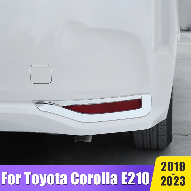 

Carbon Car Rear Fog Light Frame Foglight Lamp Ring Cover Trim Stickers For Toyota Corolla E210 2019 2020 2021 2022 2023 Hybrid