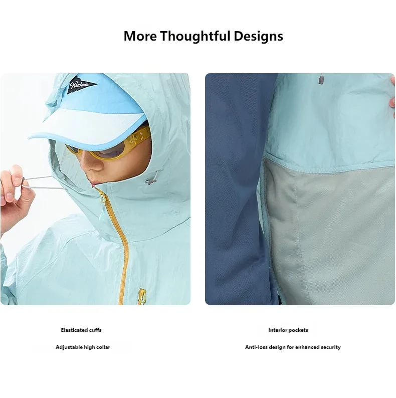 Lightweight Hooded Hiking Windbreaker Jacket for Trail Wear