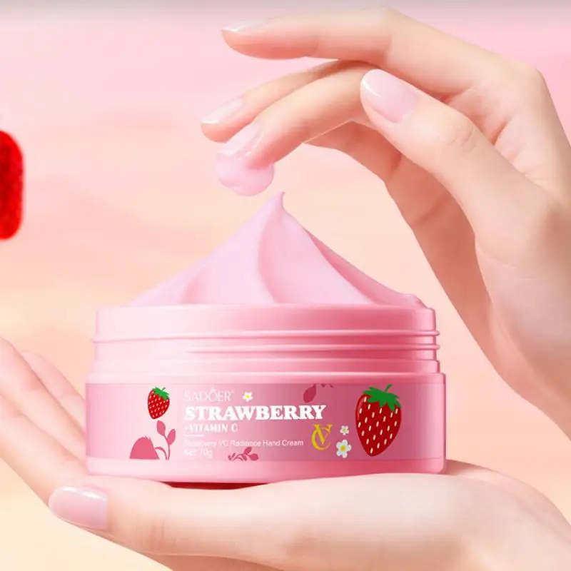 

SADOER 70g Moisturizing Hand Cream Strawberry Flavor, Hand Cream Autumn And Winter Moisturizing Skincare