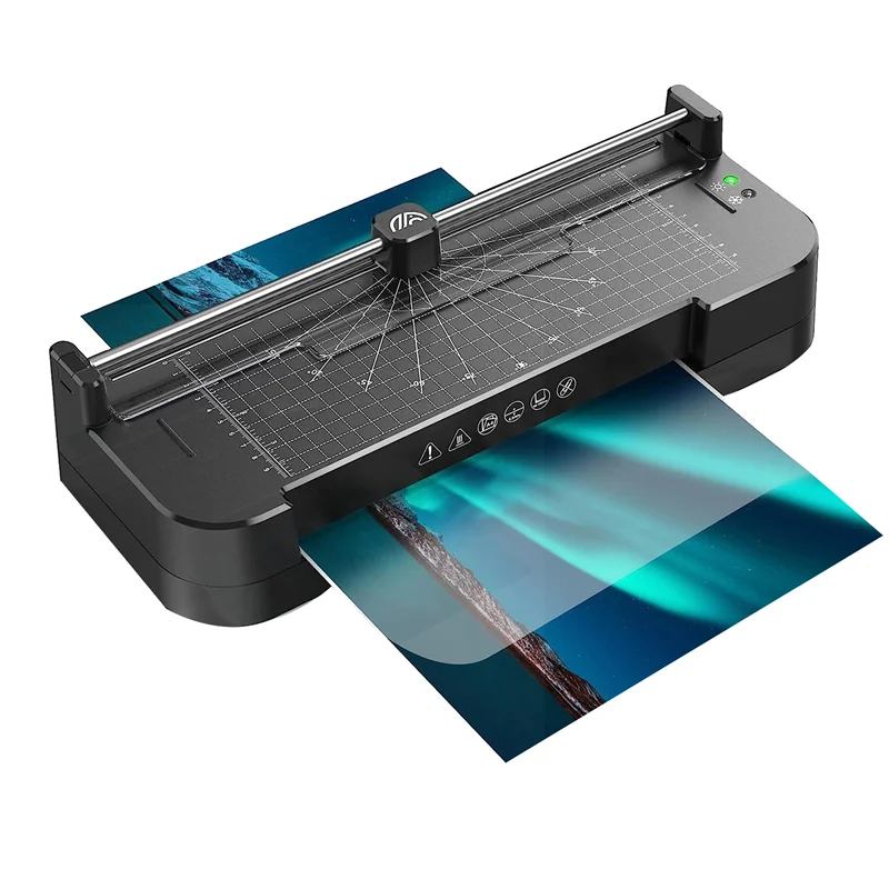 

A76I 4-in-1 Laminator Thermal Laminating Machine Lamination Kit Laminator Machine for Office Home Classroom-EU Plug