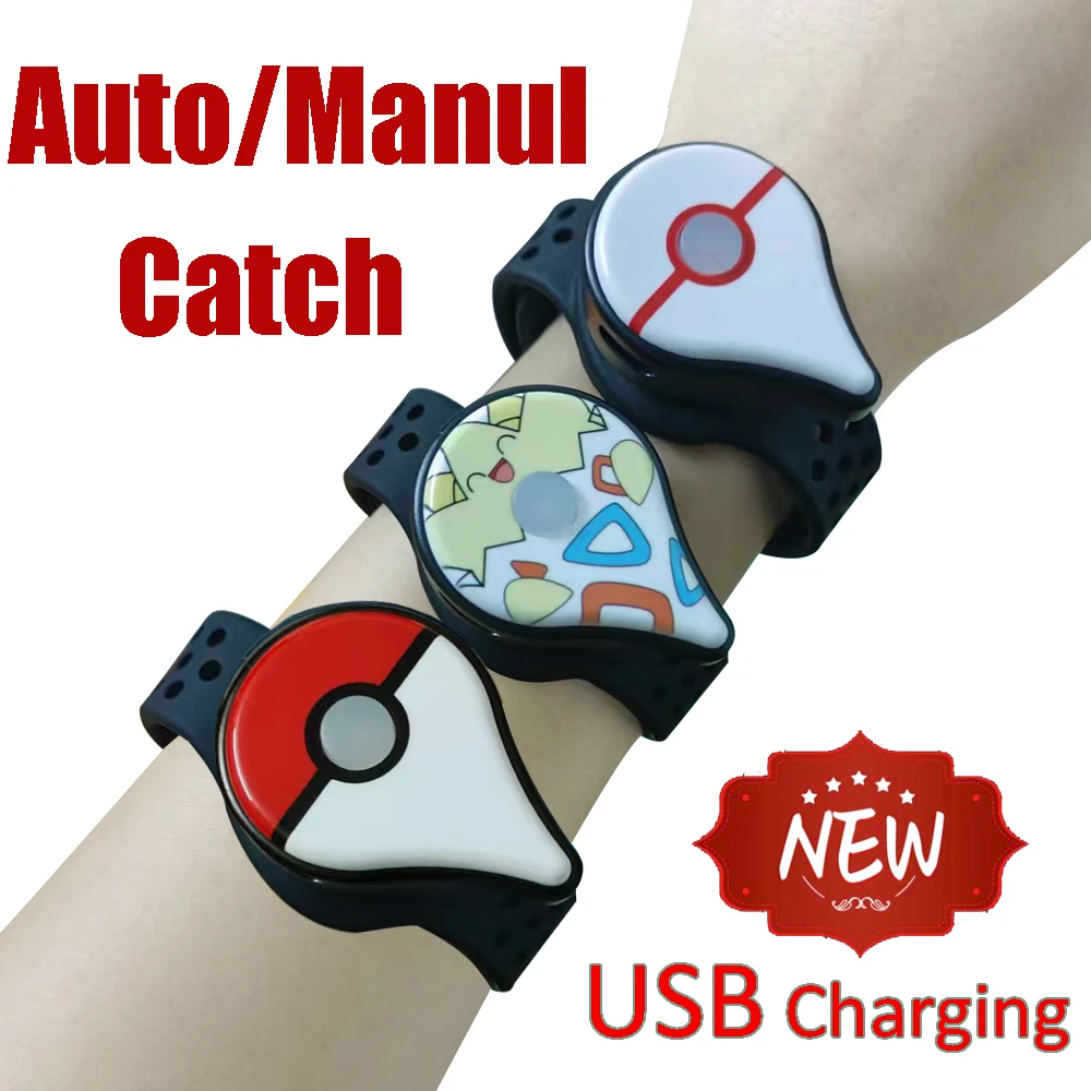 

NEW Auto Catch Powermon Go Plus For Pokemon Go Plus Smart Wristband Bluetooth-Compatible Rechargeable Bracelet for Android IOS