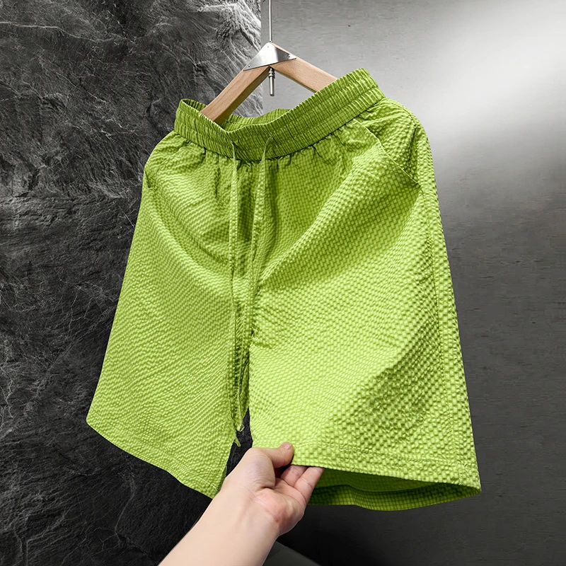 Mens Shorts Waterproof Plus Size Seersucker Casual Summer Outdoor Quick Dry Lightweight Comfortable