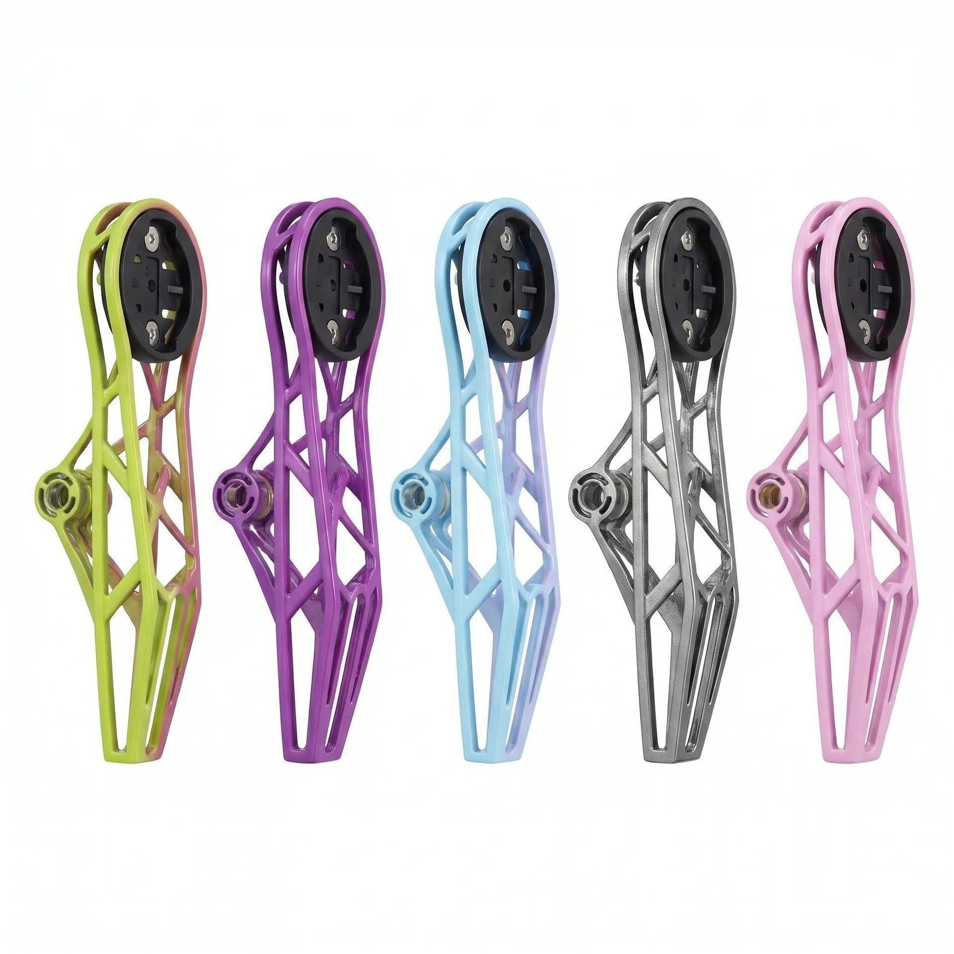

Bicycle Titanium Alloy Code Watch Frame Computer 3D Printing Full Hollow High Strength Integrated Bending Handle Bracket