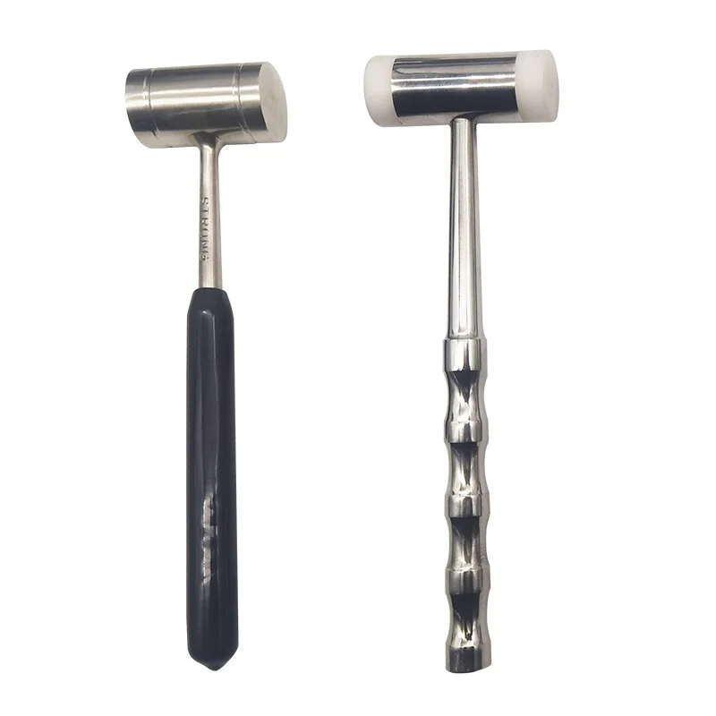 

1Pc Autoclave Teeth Surgical Extraction Tool Dentist Dental Bone Hammer Double-headed Nylon Stainless Steel Handle