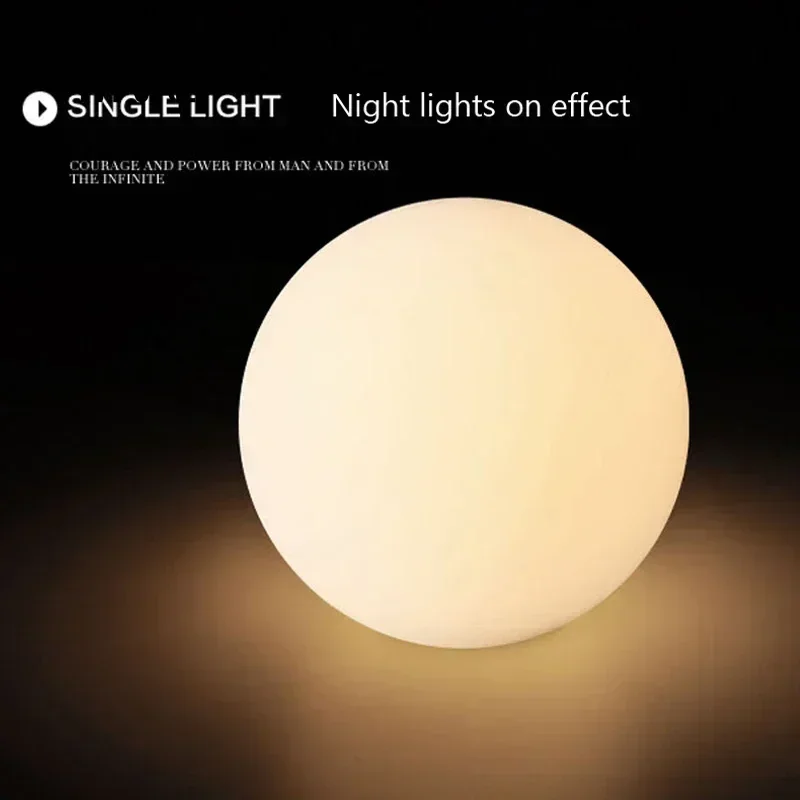 مصباح سطح المكتب من الزجاج LED Orb الشمال ، ضوء دافئ مع التبديل ، الديكور ، غرفة نوم ، السرير ، الحديثة ، الإبداعية