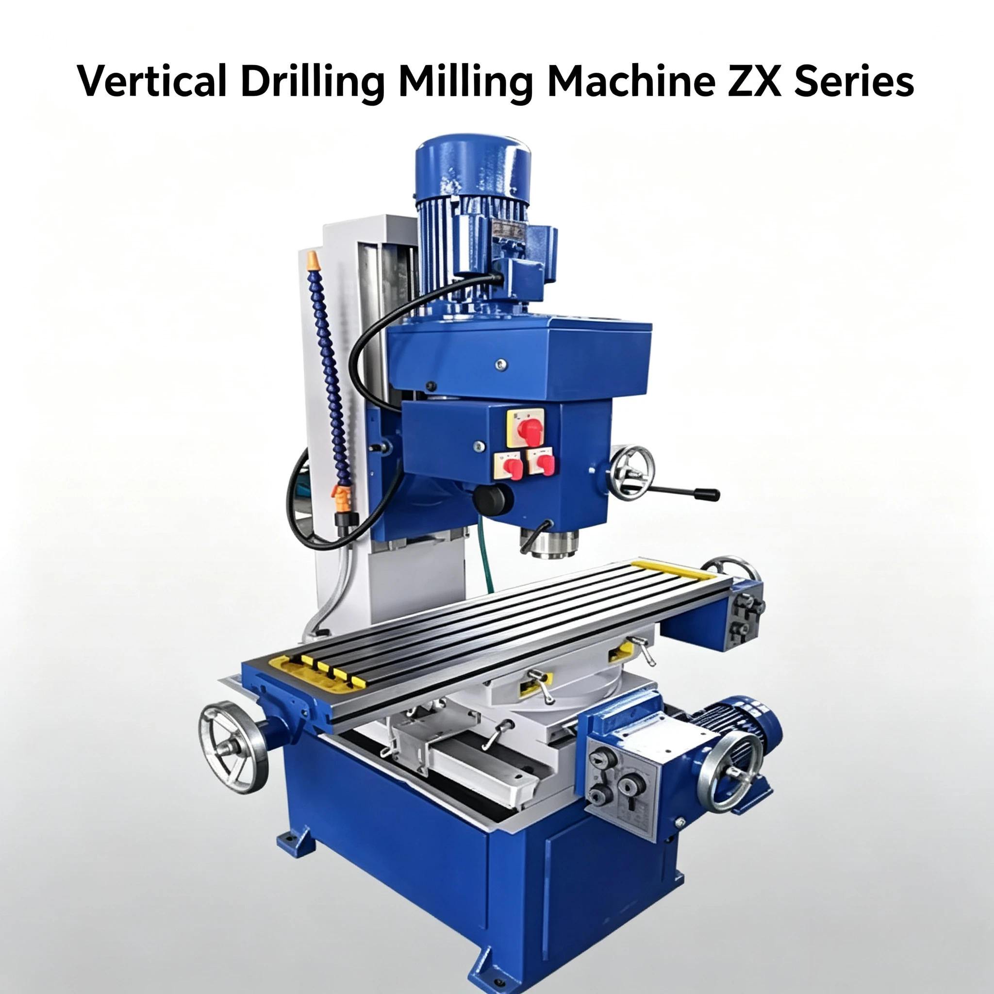 ZX50C Vertical Drill Mill Single Phase Motor XY Auto Feed Small Universal Milling Machine