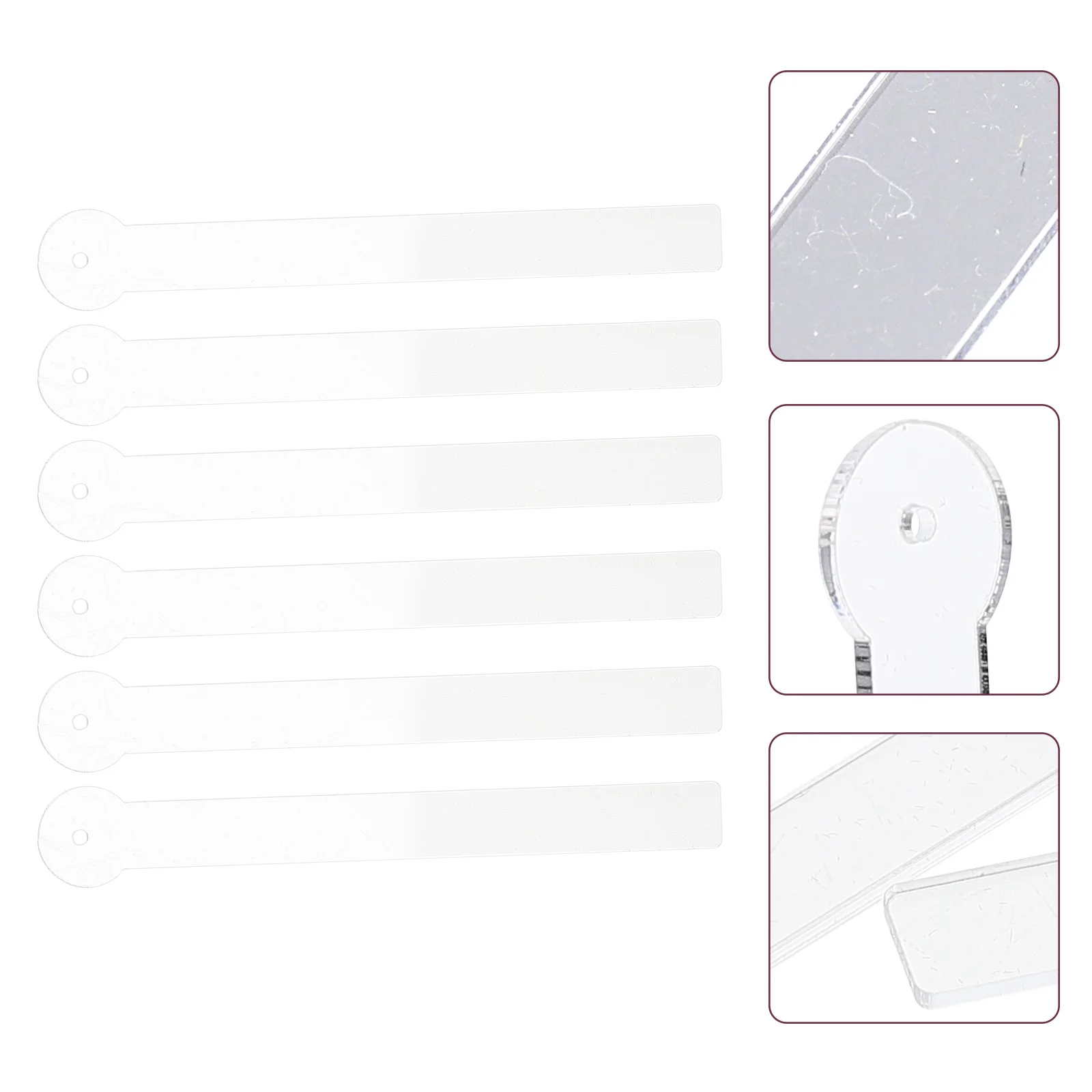 

6 pcs Acrylic Earring Stick Durable Storage Rack For Jewelry Stores Clear Organizer Household Use Earring Display Rack