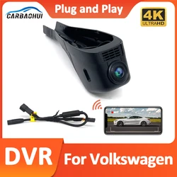 Easy to install DashCam For Volkswagen Polo 2019 For VW tiguan Jetta VS5 2018 UHD 4K Car DVR Wifi Dash Cam Video Recorder Camera