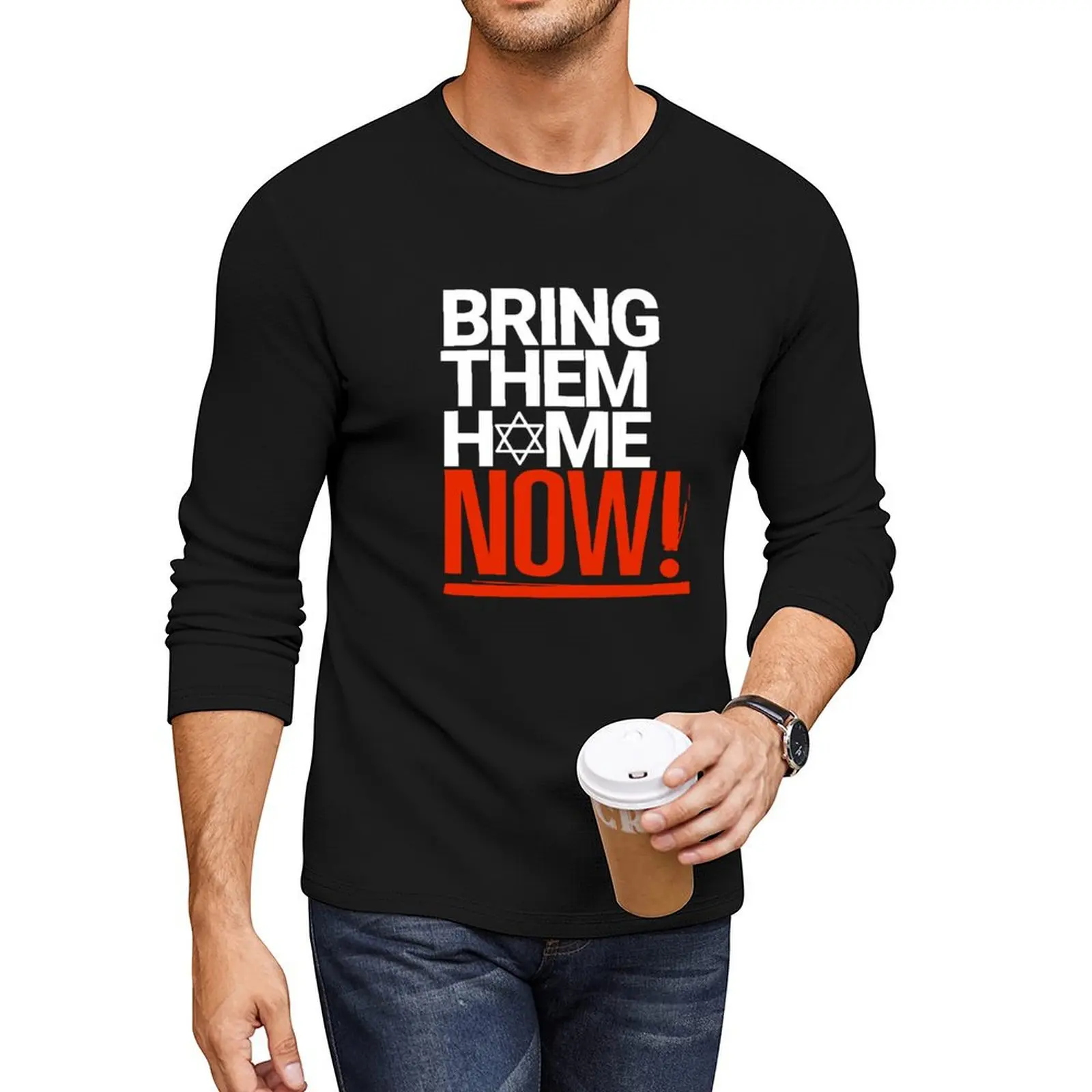 

BRING THEM HOME NOW Long T-Shirt oversized t shirts anime man clothes men workout shirt