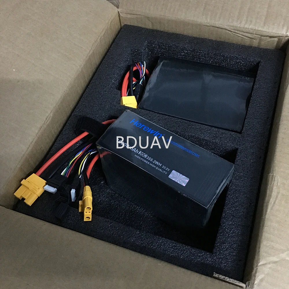 Original Herewin 16000mah 20C 2PCS 6S Bound together  AS120 XT90S Plug Agriculture Protection Drone UAV Li-Po Lithium Battery