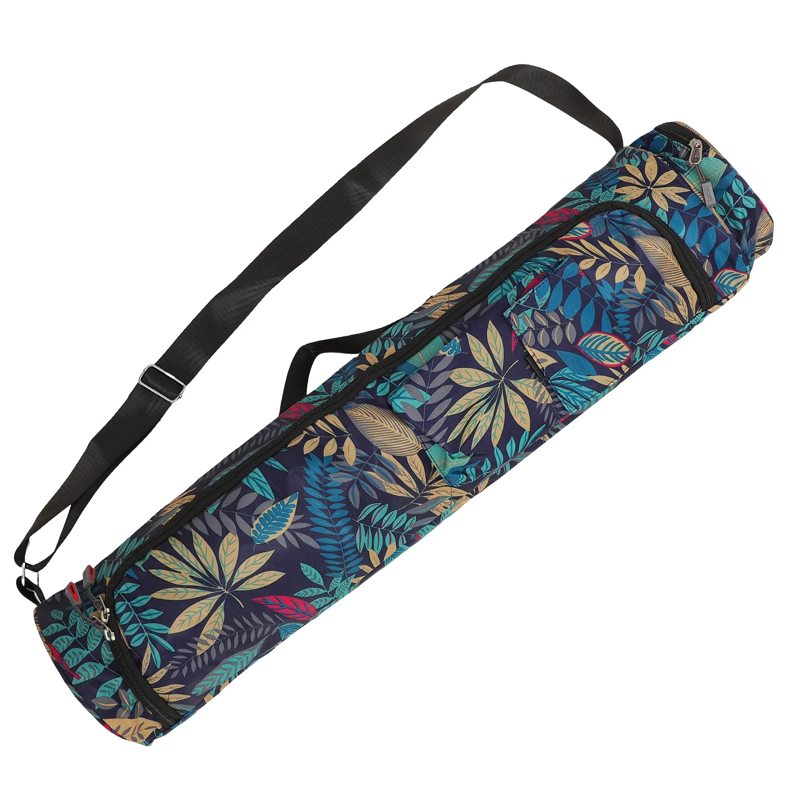 

1pc Yoga National Style Cylinder Single Shoulder Fitness Storage Bag Lightweight Durable Oxford Cloth Gym Sports Travel