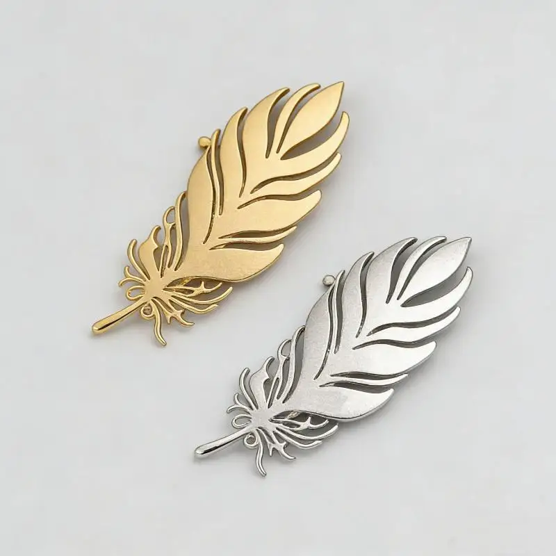 🎊Vintage Gold Tone Oversized Brooch Bird High Heel Flower Statement Lapel Pin For Women Suit Coat Jewelry