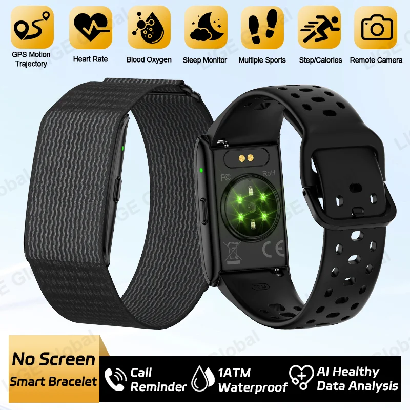

LIGE New GPS Sports Smart Bracelet Men AI Healthy Blood Pressure Fitness Tracker Pedometer Call Reminder Smartwatch Band Women