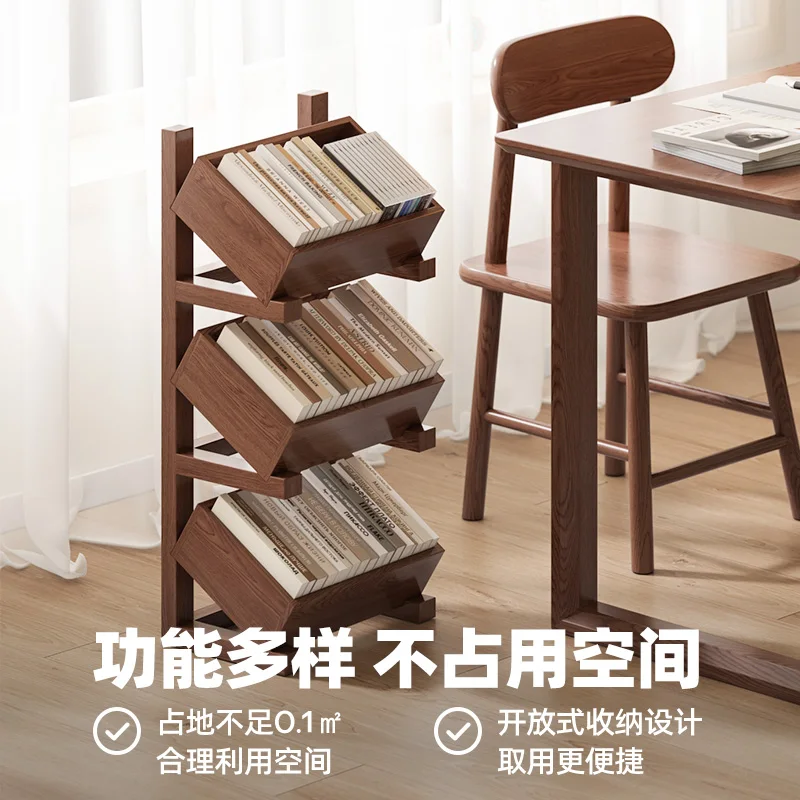 Rak Kayu Solid Rak Camilan Penyimpanan Multi Lapis Rak Display Ruang Tamu Rumah