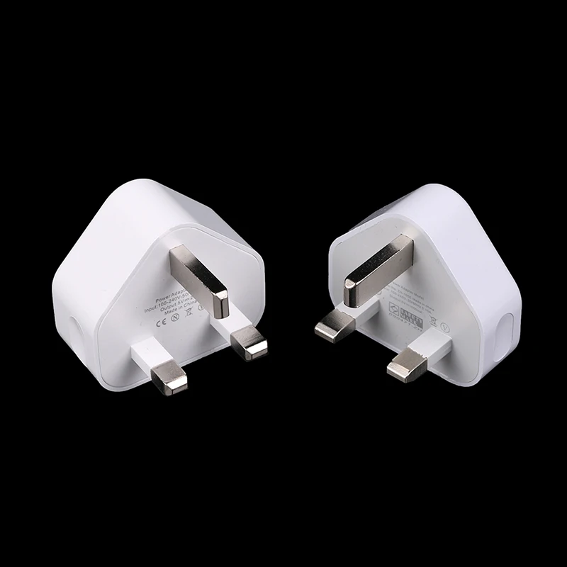 1PCS Universal UK Plug 3 Pin Wall Charger Adapter With 1/2 USB Ports Charging For Iphone 11 For Samsung/Huawei Charging Charger
