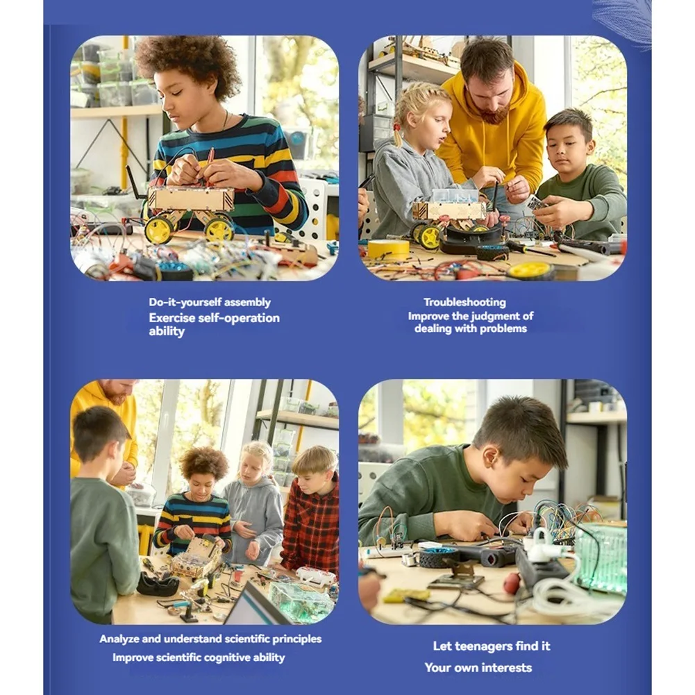 Kit Lampu Sinyal Lalu Lintas KZQ-fDIY Kit Pemrograman Cerdas dengan Kartu Program U+ Kompatibel dengan UNTUK Arduino