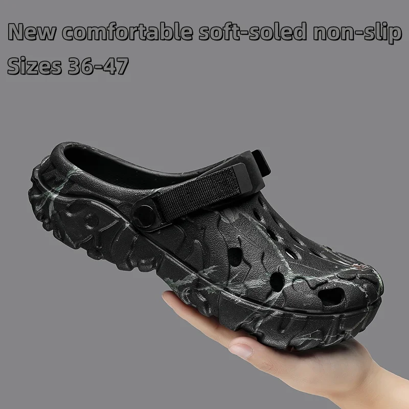 

Новые мужские и женские сандалии, модные пляжные тапочки, летние легкие мужские сандалии, удобная мужская обувь из ЭВА для улицы и сада, размеры 45, 46.