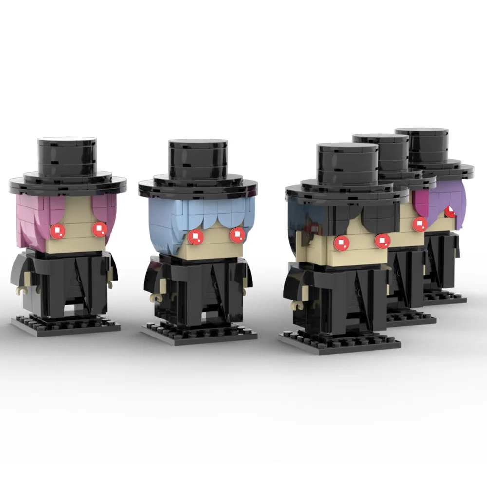 Gobricks MOC Demoneds Sajas Boys Building Blocks Model Performance Singing Group Bricks diy Assembled Toy Children Gift