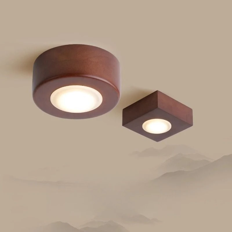 

Japanese wooden aisle ceiling light lamps for living room corridor balcony cloakroom stairwell indoor lighting home decoration
