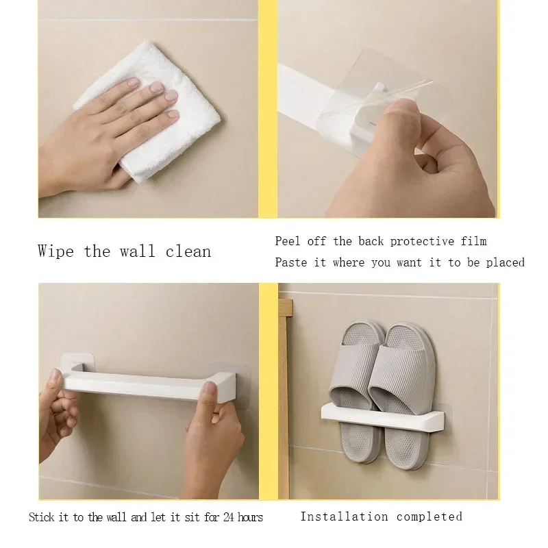 رف شبشب مثبت على الحائط غير مسامية رف أحذية الحمام يمكن تصريفها وسهل أن يأخذ رفوف قوية مقاومة للماء Ecoco