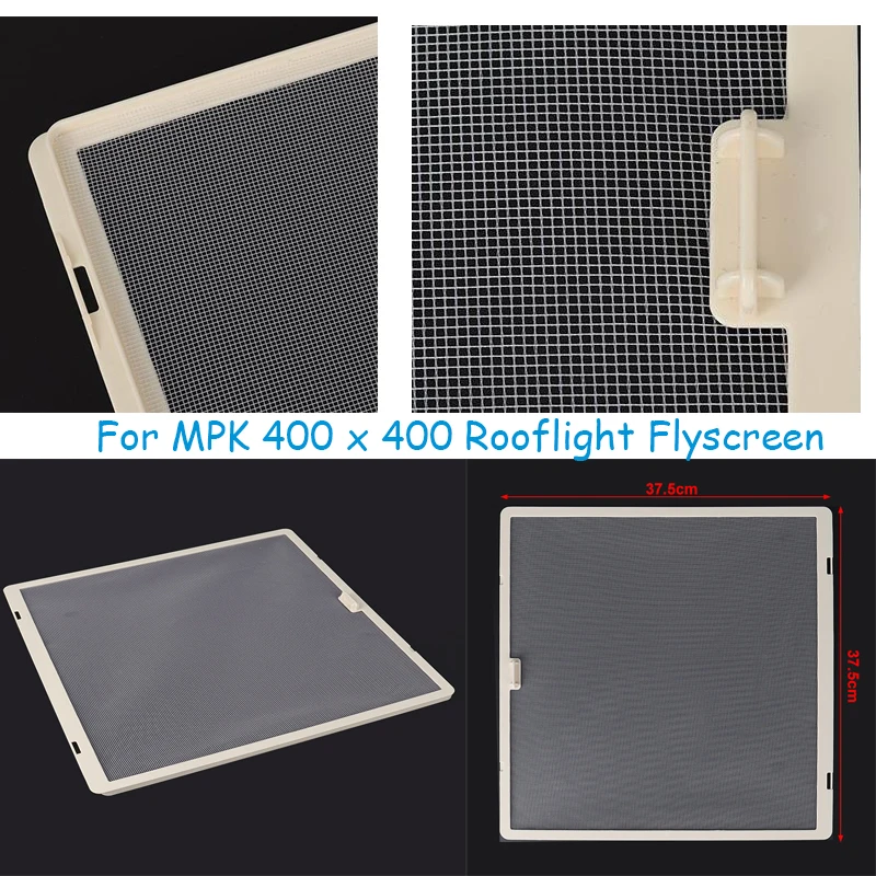 Skylight Insect-Proof Net For MPK 400 X 400 Rooflight Flyscreen 375 X 375 Roof Light White Caravan Motorhome 900046 Skylight