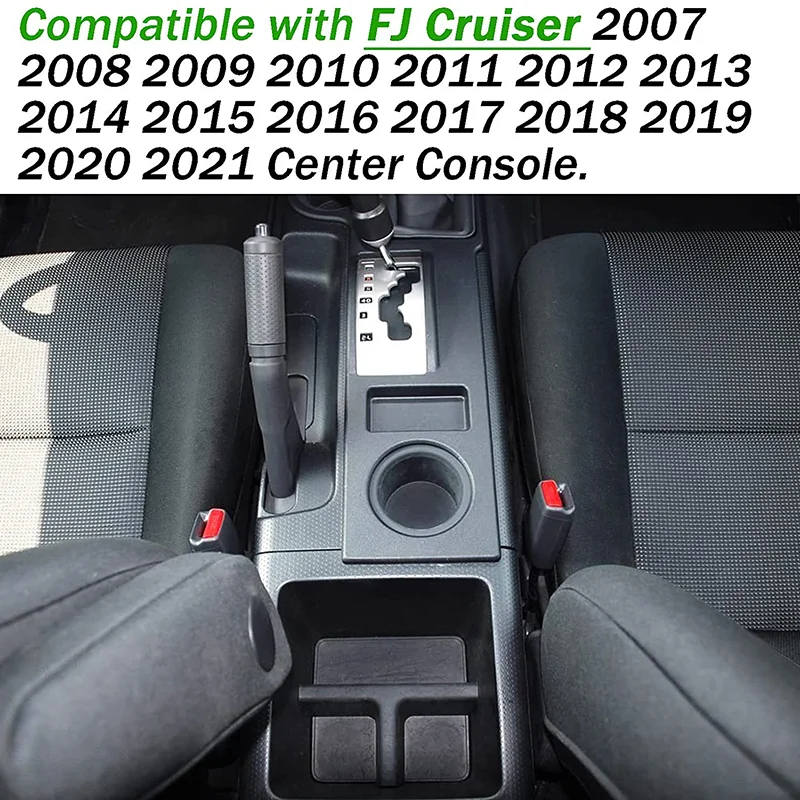 منظم وحدة التحكم المركزية لـ FJ Cruiser 2007-2021 ملحقات إدراج صندوق مسند الذراع ABS علبة تخزين ثانوية حاوية عملة