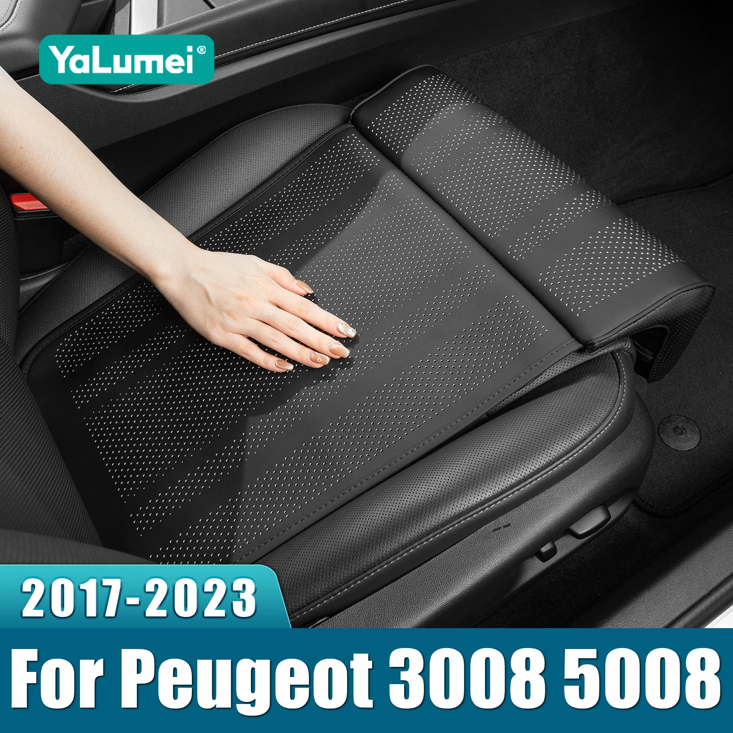 For Peugeot 3008 5008 GT 2017 2018 2019 2020 2021 2022 2023 Universal Car Seat Leg Support Extension Mat Cushion Pad Cover