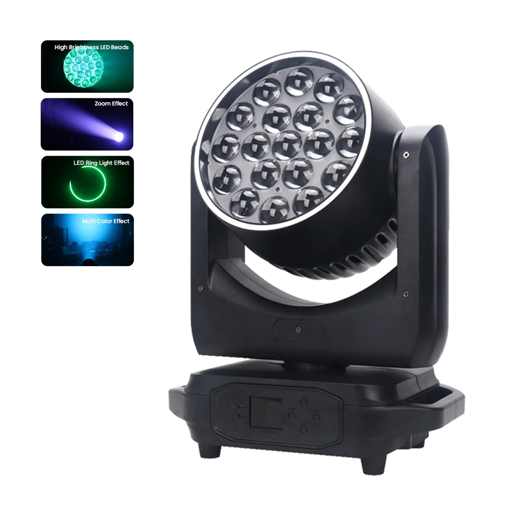 

Светодиодный прожектор 19x15W с зумом, DMX512, RGBW, для дискотек, ночных клубов, мероприятий, танцевальных вечеринок