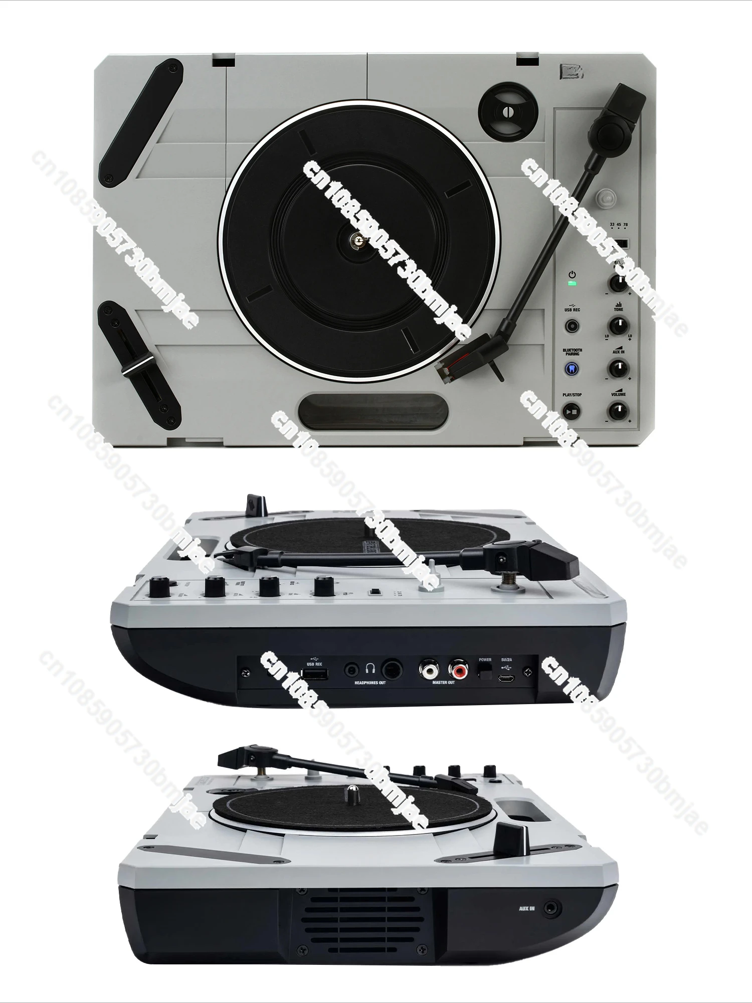 Professional portable disc rubbing small record player scratches 7 inch vinyl, and sends disc rubbing records.