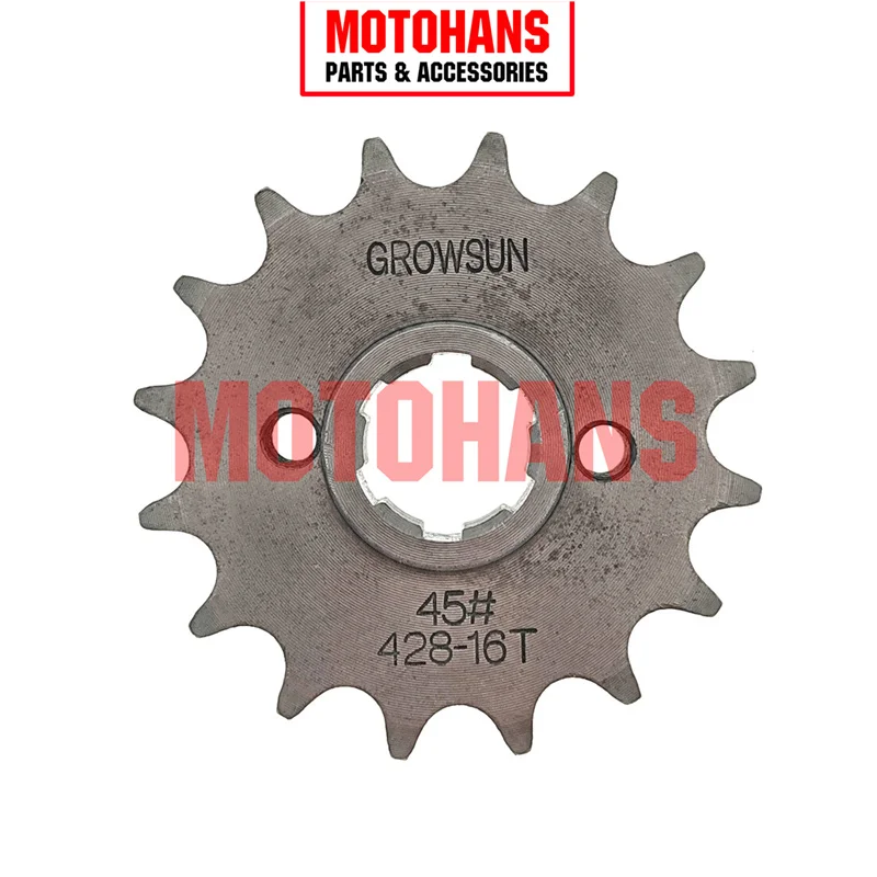 BX15030114 428-16T 45# STEEL FRONT SPROCKET MOTORCYCLE ACCESSROIES FOR KEEWAY HORSE125 HORSE150 WY125