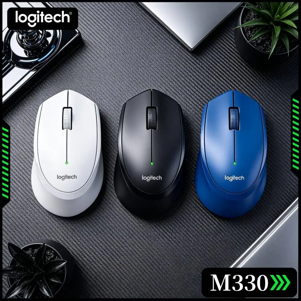 Simple Operation Logic Logitech M330 Silent Wireless Mouse Friendly For Senior Beginner Student Desktop Notebook User